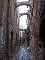 Typical street in Bussana Vecchia.