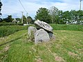 Plobannalec-Lesconil : le dolmen de Kervignon (vu de profil)