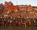 Kedar Ghat in Varanasi.