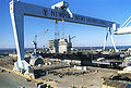 Shipbuilding yard in Newport News