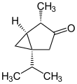 Deutsch: Struktur von alpha-(+)-Thujon English: Structure of alpha-(+)-Thujone