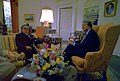 Josip Tito and Jimmy Carter visit in the Oval Office, 1978