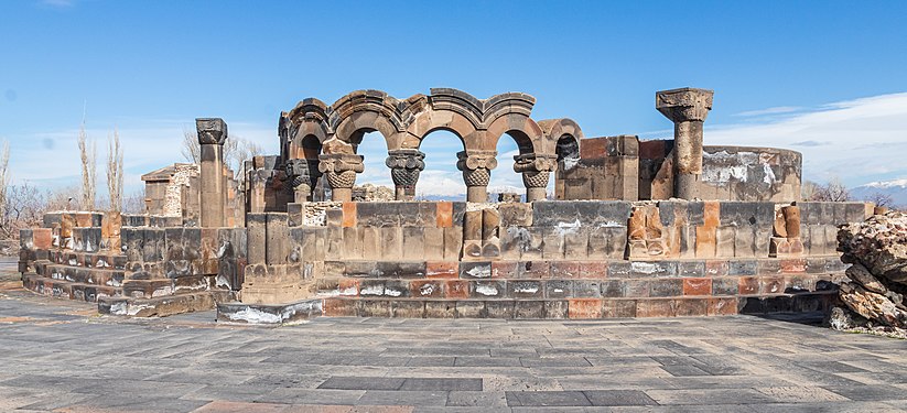 ruins of Zvartnots cathedral.