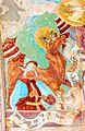 English: Late Gothic fresco painting of Luke the Evangelist at the loggia`s vault Deutsch: Spätgotische Freskomalerei des Evangelisten Lukas im Loggia-Gewölbe