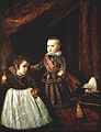 Prince Baltasar Carlos with a Dwarf, painting by Diego Rodríguez de Silva y Velázquez, 1631