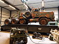 Oshkosh M911 Heavy Equipment Transporter - HET on M48A2 launcher bridge