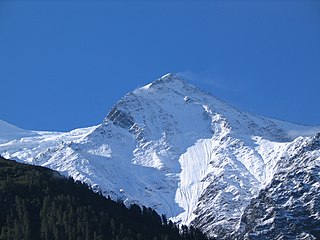 Aiguille du Goûter, vue de Chamonix.