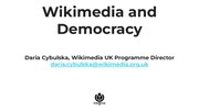 Thumbnail for File:Democracy and Wikimedia, Daria Cybulska EduWiki 2023.pdf