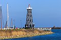 Vuurtoren Enkhuizen. Zicht vanaf de MS Friesland.