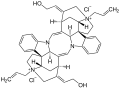 Deutsch: Struktur von Alcuroniumchlorid English: Structure of Alcuronium chloride