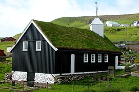 Wooden church in Porkeri, built in 1847.