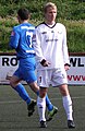 Christian Restorff Mouritsen, 2010, here playing for B36 Tórshavn, in 2011 he plays for Valur in Iceland. He plays for the national football team of the Faroe Islands.