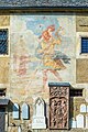 English: Cutout from the southern wall with fresco of Saint Christopher Deutsch: Ausschnitt von der Süd-Wand mit Christopherus-Fresko