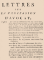 Code Noir, définition dans Armand-Gaston Camus, "Lettres sur la profession d'avocat, 1772