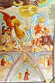 English: Late Gothic fresco painting of Saint Mark and Saint Matthew at the loggia`s vault Deutsch: Spätgotische Freskomalerei der Evangelisten Markus und Matthäus im Loggia-Gewölbe