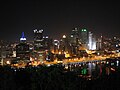 Pittsburgh downtown at night