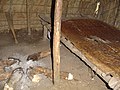 Inside view of Pygmy house northern Republic of the Congo