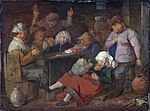 Мініатюра для File:Peasants Drinking About by Adriaen Brouwer Mauritshuis 847FXD.jpg