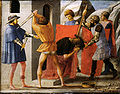 Predella panel Martyrdom of Saint John the Baptist