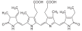 Deutsch: Struktur von Phycocyanobilin English: Structure of Phycocyanobilin