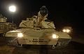 M1A2 front view at night