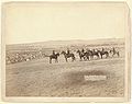 Gen. Miles and staff viewing the largest hostile Indian Camp in the U.S., near Pine Ridge, S. Dak., Jan 16, 1891 (16 January 1891, LC-DIG-ppmsc-02621)