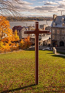 Quebec City's first cemetery in 1688 Photographer: Wilfredor