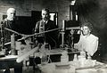 Marie and Pierre Curie (centre), ca. 1904