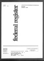 Thumbnail for File:Federal Register 1988-01-07- Vol 53 Iss 4 (IA sim federal-register-find 1988-01-07 53 4).pdf