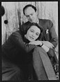 Patricia Neal with Roald Dahl, 1954