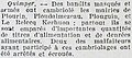 Un acte commis par des résistants et présenté comme commis par des "bandits masqués et armés" par la presse collaborationniste (journal L'Œuvre du 28 janvier 1944).