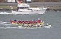 Jóansøka 2011, boat race between the largest type of boats 10-mannafør with 10 rowers and one coxswain.