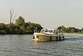 Begin Scharsterrijn (Scharster Rijn) vanaf het Tjeukemeer (Tsjûkemar.