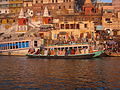 Dashashwamedha ghat on the Ganga, Varanasi.