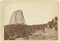 "Devil's Tower." Devil's Tower or Bear Lodge. (Mato [i.e. Mateo] Tepee of the Indians), as seen from the east side. Located near the Belle Fourche river, in Wyoming (1888, LC-DIG-ppmsc-02642)