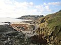 Plage et falaises entre Rospico et Port-Manec'h.