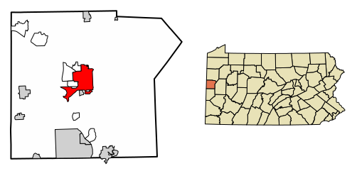 File:Lawrence County Pennsylvania Incorporated and Unincorporated areas New Castle Highlighted.svg