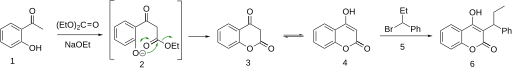 File:Phenprocoumon synthesis.svg