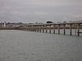 Roscoff : la passerelle d'embarquement des passagers pour l'île de Batz vue à marée haute