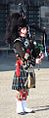 Bagpipe performer in Amsterdam