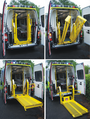 Tail lift deployment of a Venturer ambulance