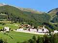 Martell Dorf mit Berghang, Göflander Schartl