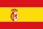 The Spanish flag after 1785. Its colors are reflected in the present seal of Florida.