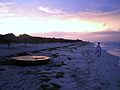 La plage de Varadero au coucher de soleil