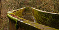 Krenkeltal Rothaarsteig in Sauerland, aquaduct over een oude spoorlijn.