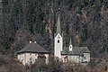 English: Southern view with rectory Deutsch: Süd-Ansicht mit Pfarrhof