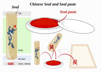 Chinese Seal and Seal paste. I'm Improving !!! ^0^y