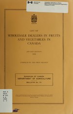 Thumbnail for File:List of wholesale dealers in fruits and vegetables in Canada. (IA listofwholesaled101cana).pdf