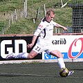 Hjalgrím Elttør, 2010 when he was playing for B36 Tórshavn. He plays for the national football team of the Faroe Islands.