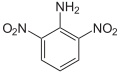 Deutsch: Struktur von 2,6-Dinitroanilin English: Structure of 2,6-Dinitroaniline